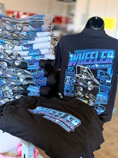 Completed custom printed apparel order